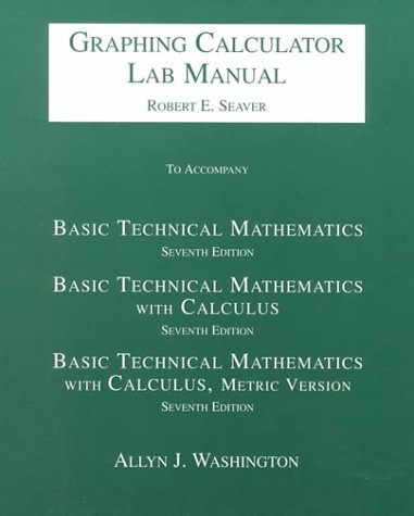 Graphing Calculator Lab Manual (9780201658576) by Washington, Allyn J.