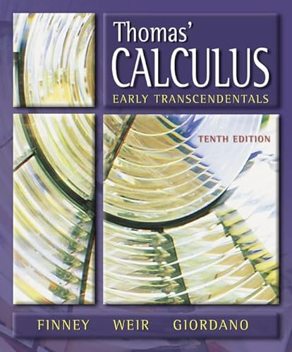 Stock image for Thomas' Calculus, Early Transcendentals (10th Edition) for sale by -OnTimeBooks-