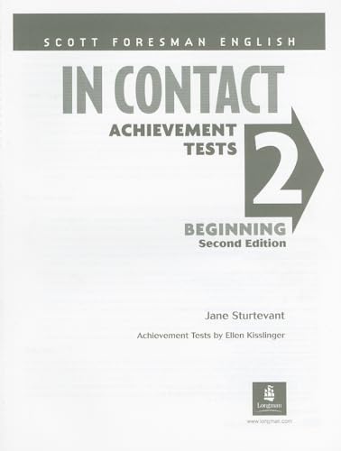Imagen de archivo de English in Contact: Test 2 Ellen Kisslinger,Jane Sturtevant a la venta por Iridium_Books