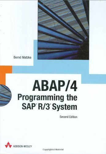 Beispielbild fr ABAP/4: Programming the SAP R/3 System [With CDROM] zum Verkauf von ThriftBooks-Atlanta