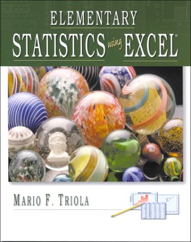 9780201699425: Elementary Statistics Using Excel