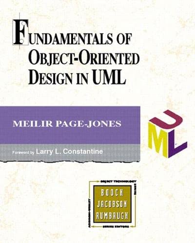 Imagen de archivo de Fundamentals of Object-Oriented Design in UML a la venta por Better World Books