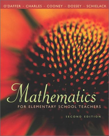 9780201699517: Mathematics for Elementary School Teachers