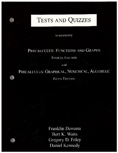 9780201700671: Tests and Quizzes
