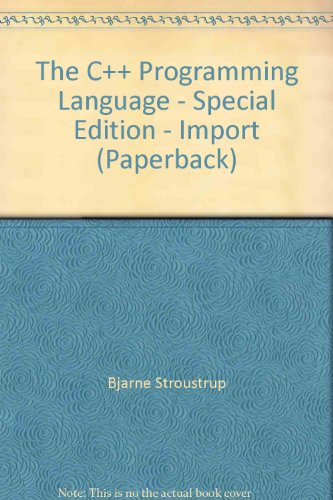 9780201702804: The C++ Programming Language