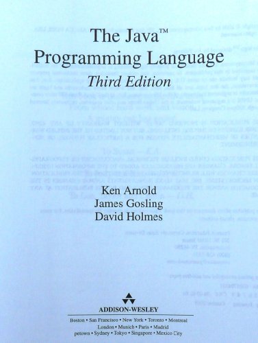 9780201704334: The Java Programming Language