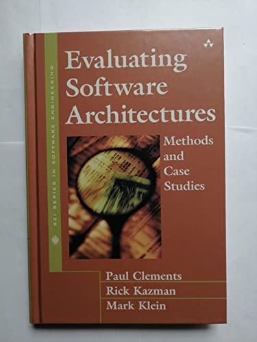 Beispielbild fr Evaluating Software Architectures: Methods and Case Studies zum Verkauf von Wonder Book