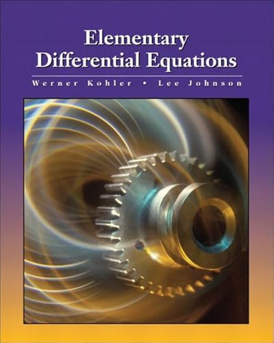 9780201709261: Elementary Differential Equations
