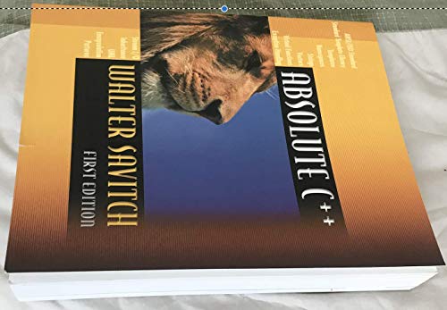 Imagen de archivo de Absolute C++ a la venta por ThriftBooks-Dallas