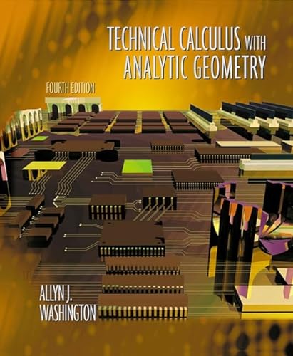 Beispielbild fr Technical Calculus with Analytic Geometry zum Verkauf von BooksRun