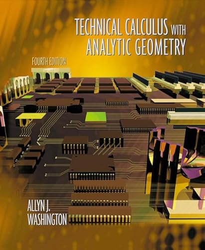 9780201711127: Technical Calculus with Analytic Geometry