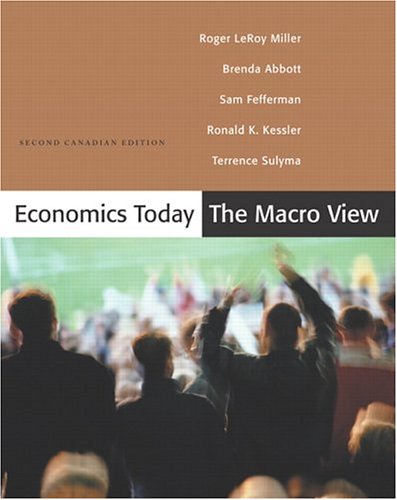 Stock image for Economics Today: The Macro View, Second Canadian Edition (2nd Edition) for sale by SecondSale