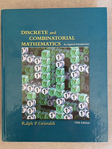 Imagen de archivo de Discrete and Combinatorial Mathematics: An Applied Introduction, Fifth Edition a la venta por GoodwillNI