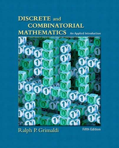 Stock image for Discrete and Combinatorial Mathematics: An Applied Introduction, Fifth Edition for sale by Keeps Books