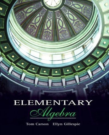 Imagen de archivo de Elementary Algebra a la venta por Books From California