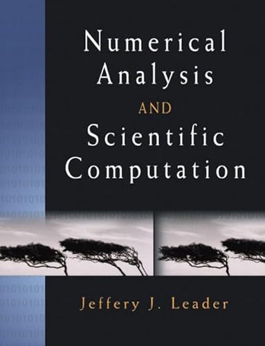 9780201734997: Numerical Analysis and Scientific Computation: United States Edition