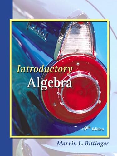 Beispielbild fr Introductory Algebra (9th Edition) zum Verkauf von Orion Tech