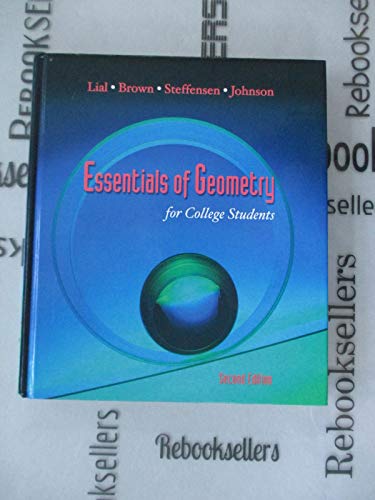 9780201748826: Essentials of Geometry for College Students