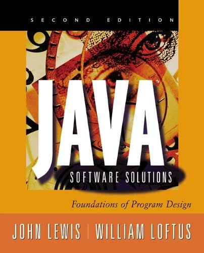 Beispielbild fr Java Software Solutions: Foundations of Program Design, Update, JavaPlace Edition (2nd Edition) zum Verkauf von HPB-Red