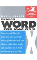 Stock image for Word X for Mac OS X: Visual QuickStart Guide (Visual Quickstart Guides) for sale by WorldofBooks