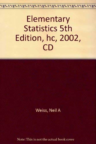 Stock image for Elementary Statistics 5th Edition, hc, 2002, CD for sale by Bookmans