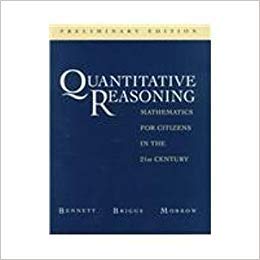 Stock image for Quantitative Reasoning: Mathematics for Citizens in the 21st Century for sale by GF Books, Inc.