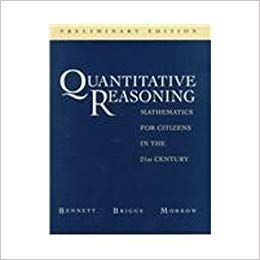 9780201765540: Quantitative Reasoning: Mathematics for Citizens in the 21st Century