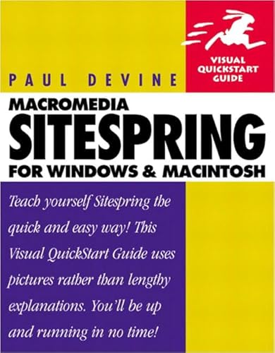 Stock image for Macromedia Sitespring for Windows and Macintosh (Visual QuickStart Guides) for sale by Antiquariat Armebooks