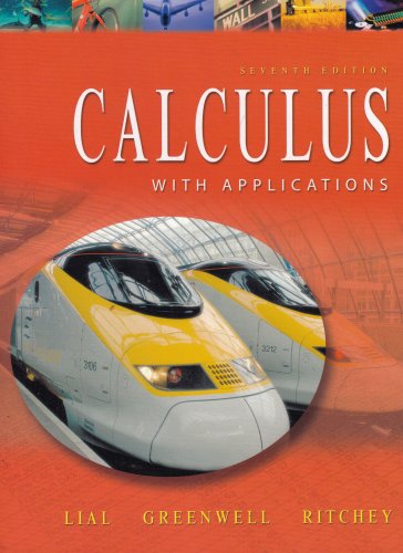 9780201773255: Calculus with Applications