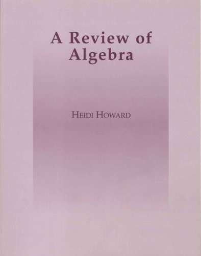 Stock image for A Review of Algebra for sale by SecondSale