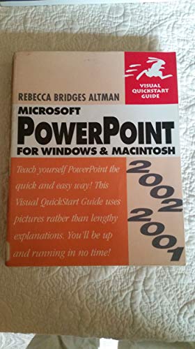 Stock image for PowerPoint 2002/2001 for Windows and Macintosh for sale by Better World Books