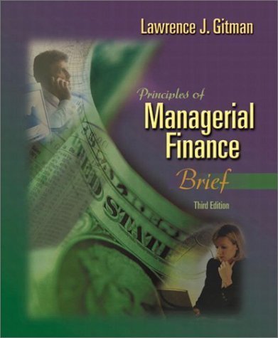 Beispielbild fr Principles of Managerial Finance zum Verkauf von Better World Books