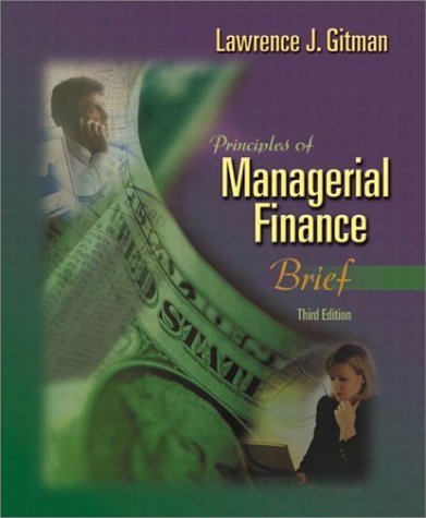 9780201784800: Principles of Managerial Finance, Brief