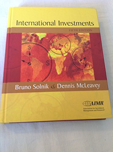 Beispielbild fr International Investments (The Addison-Wesley Series in Finance) zum Verkauf von SecondSale