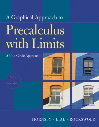 Imagen de archivo de A Graphical Approach to Precalculus with Limits (Instructor's Edition) a la venta por HPB-Red