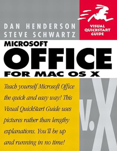 Stock image for Microsoft Office V. X for Mac OS X for sale by Better World Books: West