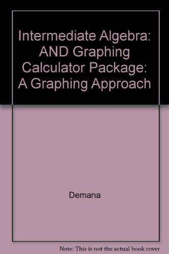 Beispielbild fr Intermediate Algebra: A Graphing Approach/Resource Manual zum Verkauf von Wonder Book