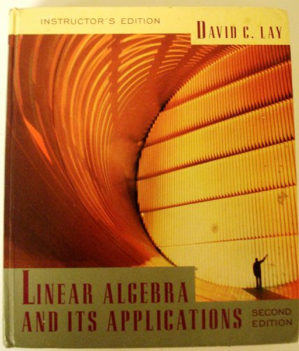 9780201824797: Instructors Edition to Linear Algebra and Its Applications 2e