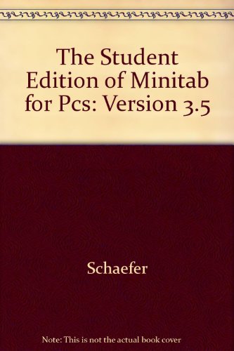 Stock image for The Student Edition of Minitab for Pcs: Version 3.5 for sale by Basi6 International