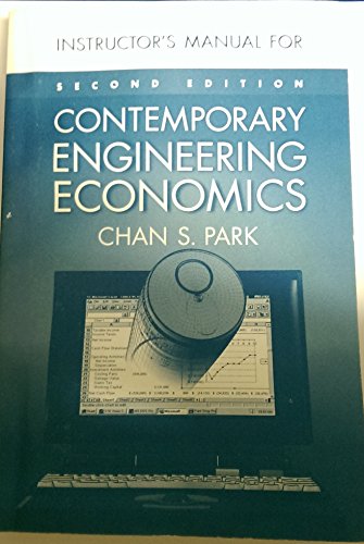 Stock image for Instructor`s Manual For Contemporary Engineering Economics. Second Edition for sale by The Bookseller