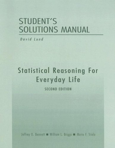 Student Solutions Manual (9780201838466) by Bennett; Briggs; Triola