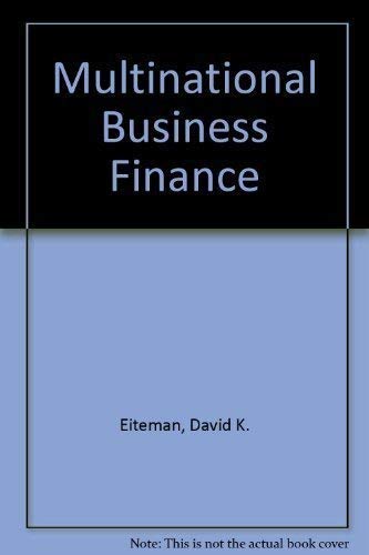 Imagen de archivo de Multinational Business Finance a la venta por Reuseabook