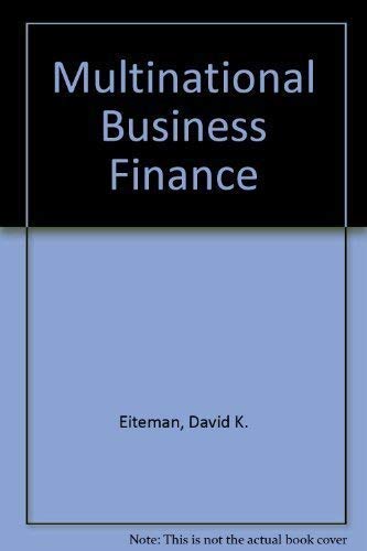 9780201845532: Multinational Business Finance