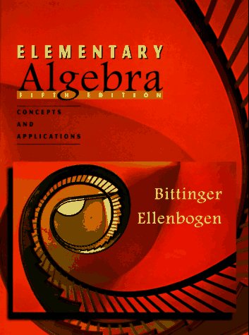 Imagen de archivo de Elementary Algebra: Concepts and Applications (5th Edition) a la venta por HPB-Red