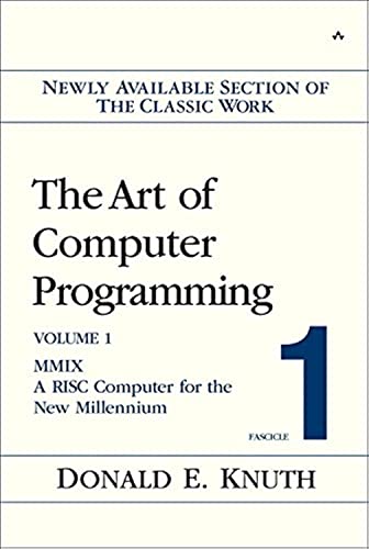 Stock image for The Art of Computer Programming Volume 1 Fascicle 1 MMIX A RISC Computer for the New Millennium for sale by medimops