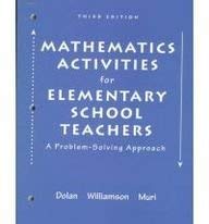 Stock image for Mathematical Activities for Elementary School Teachers: A Problem Solving Approach for sale by Irish Booksellers