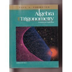 Imagen de archivo de Algebra & Trigonometry: Functions & Applications a la venta por Your Online Bookstore