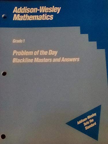 Stock image for Problem of the Day Blackline Masters (Scott Foresman - Addison Wesley Math, Grade 1) for sale by -OnTimeBooks-