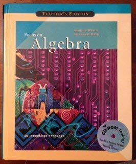 Stock image for Focus on Algebra / with Teacher's Resource Planner CD-ROM (AWSM Addison-Wesley Secondary Math) for sale by Allied Book Company Inc.