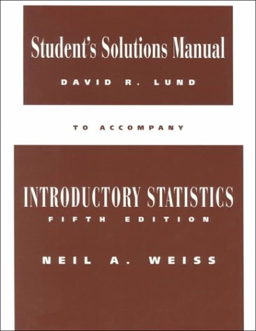 Beispielbild fr Student Solutions Manual to Accompany Introductory Statistics zum Verkauf von ThriftBooks-Dallas